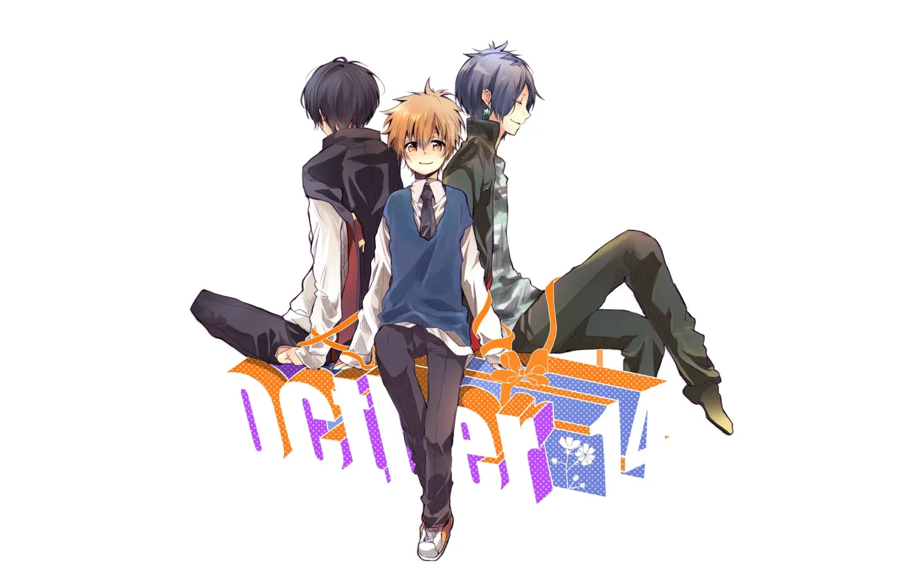 Фото обои парни, трио, Katekyo Hitman REBORN, Учитель мафиози Реборн