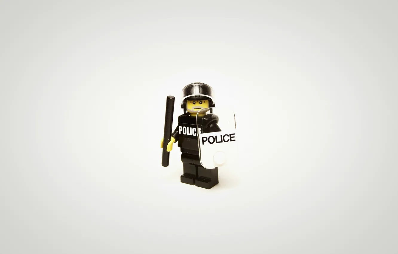 Фото обои полиция, минимализм, лего