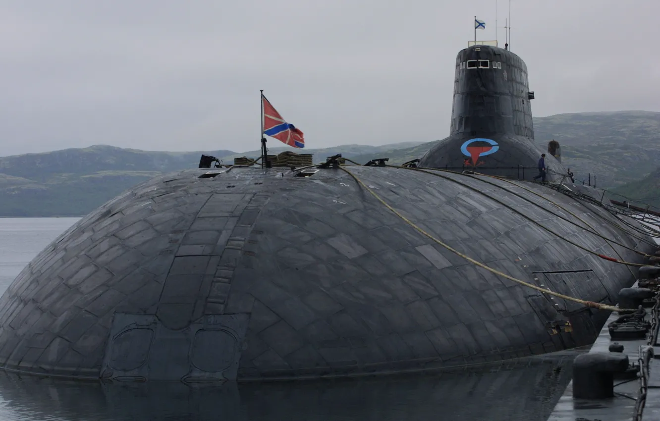 Фото обои субмарина, ВМФ, подводный, крейсер, атомный, ракетный, Северсталь