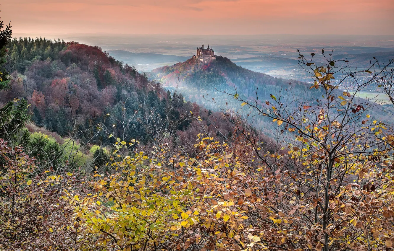 Фото обои пейзаж, природа, Burg Hohenzollern