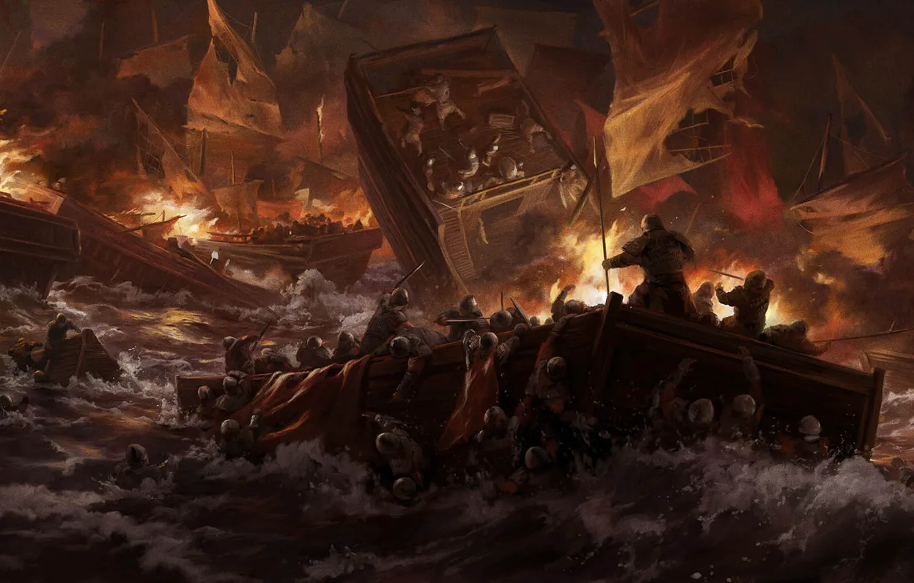 Фото обои Китай, Stanton Feng, Тотальная война: Троецарствие, Red Cliff, Total War: THREE KINGDOMS