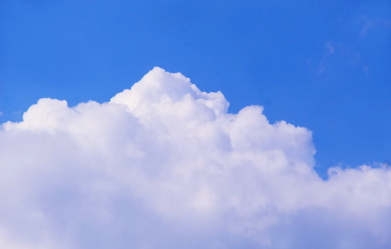 Фото обои white, sky, blue, cloud