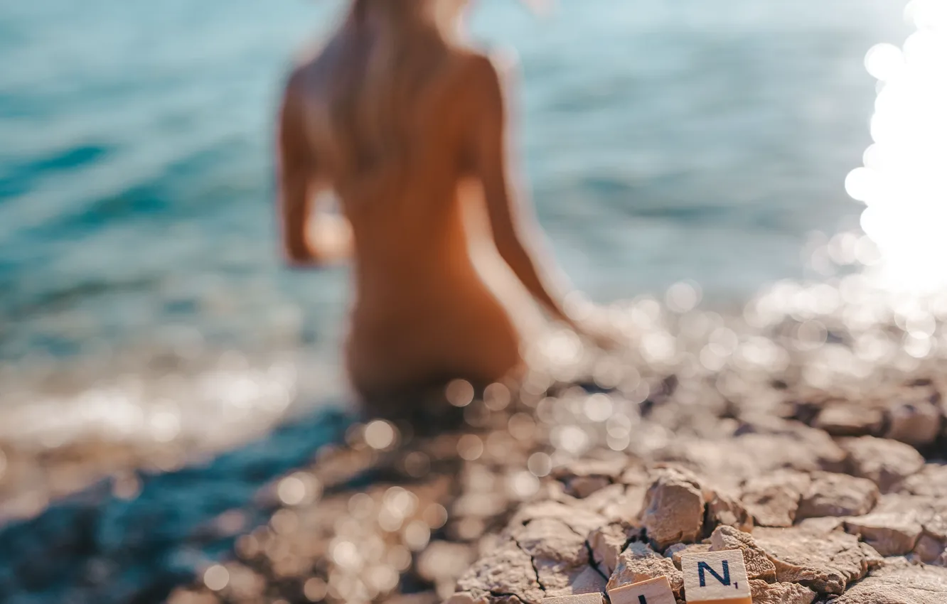 Фото обои Вода, Море, Шляпа, Женщина, Woman, Enjoying the sea, Наслаждение морем, Витаминное море