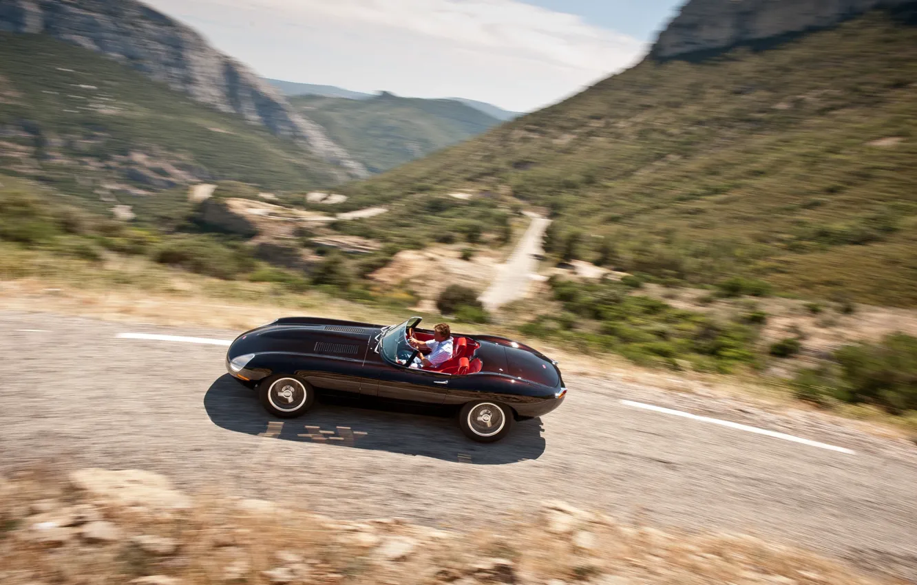 Фото обои черный, Jaguar, black, Е-Туре, Jaguar ХК Е-Туре