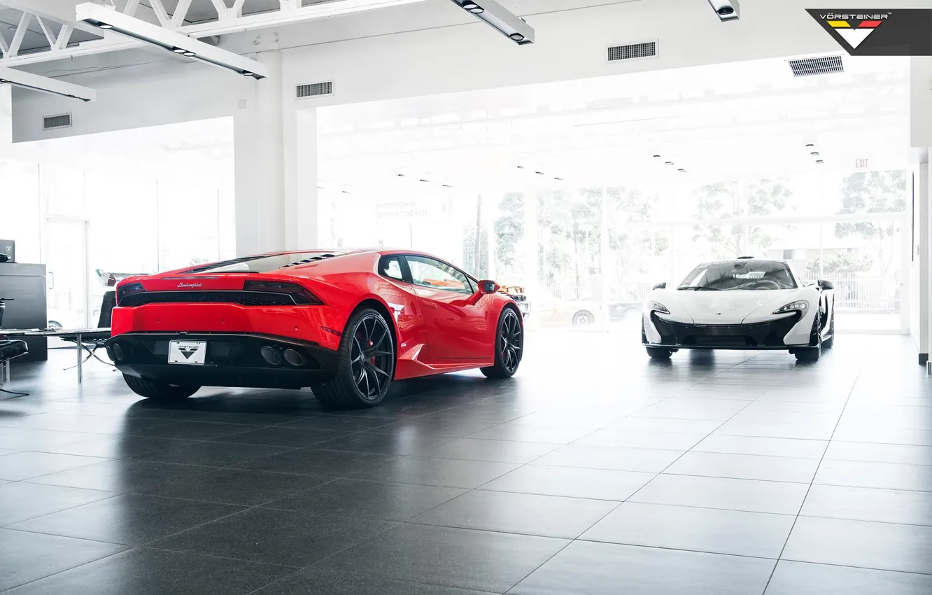 Фото обои McLaren, Lamborghini, Vorsteiner, Huracan