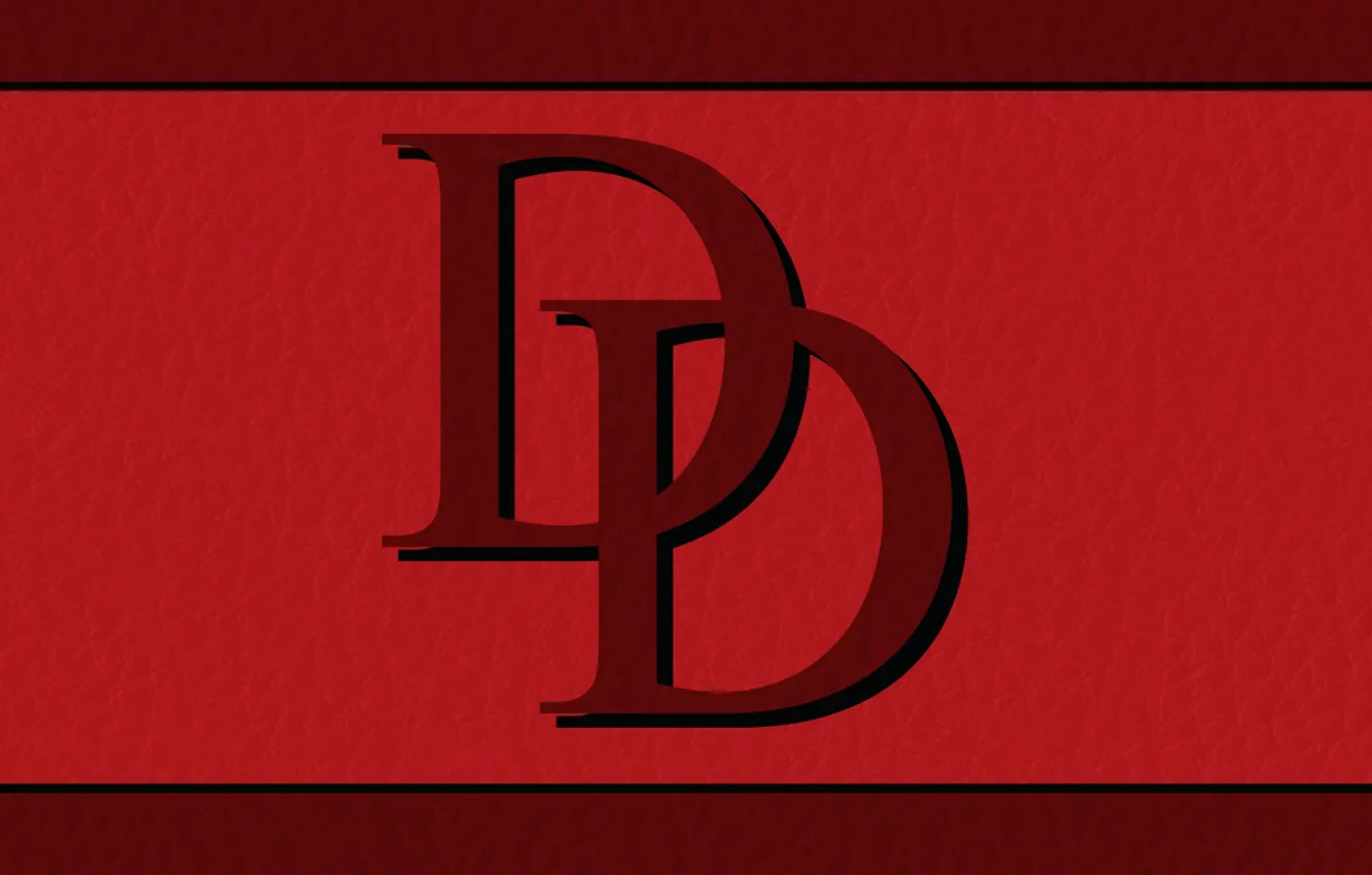 Фото обои red, logo, symbol, Daredevil, Marvel Comics