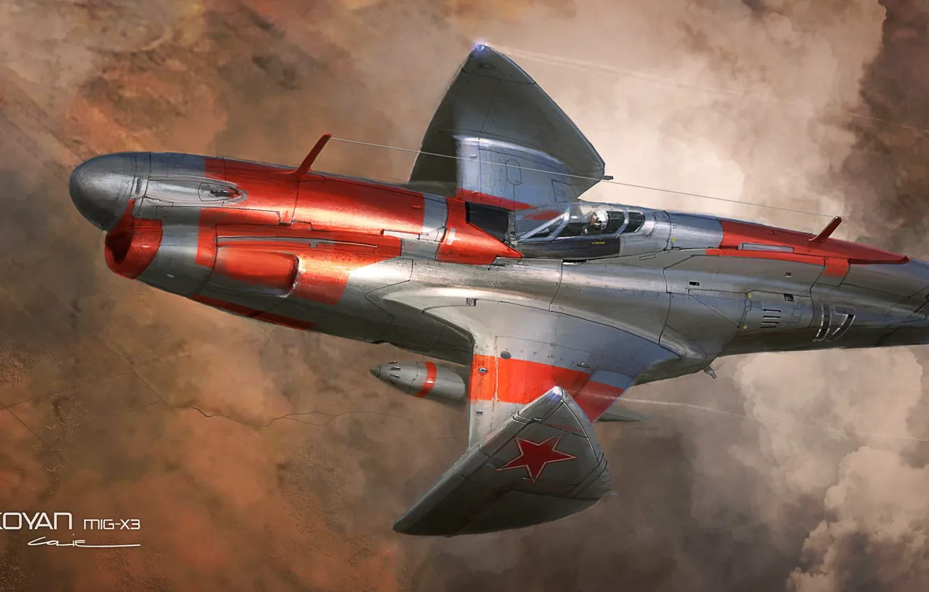 Фото обои fighter, Mikoyan, x plane, Mig-x3