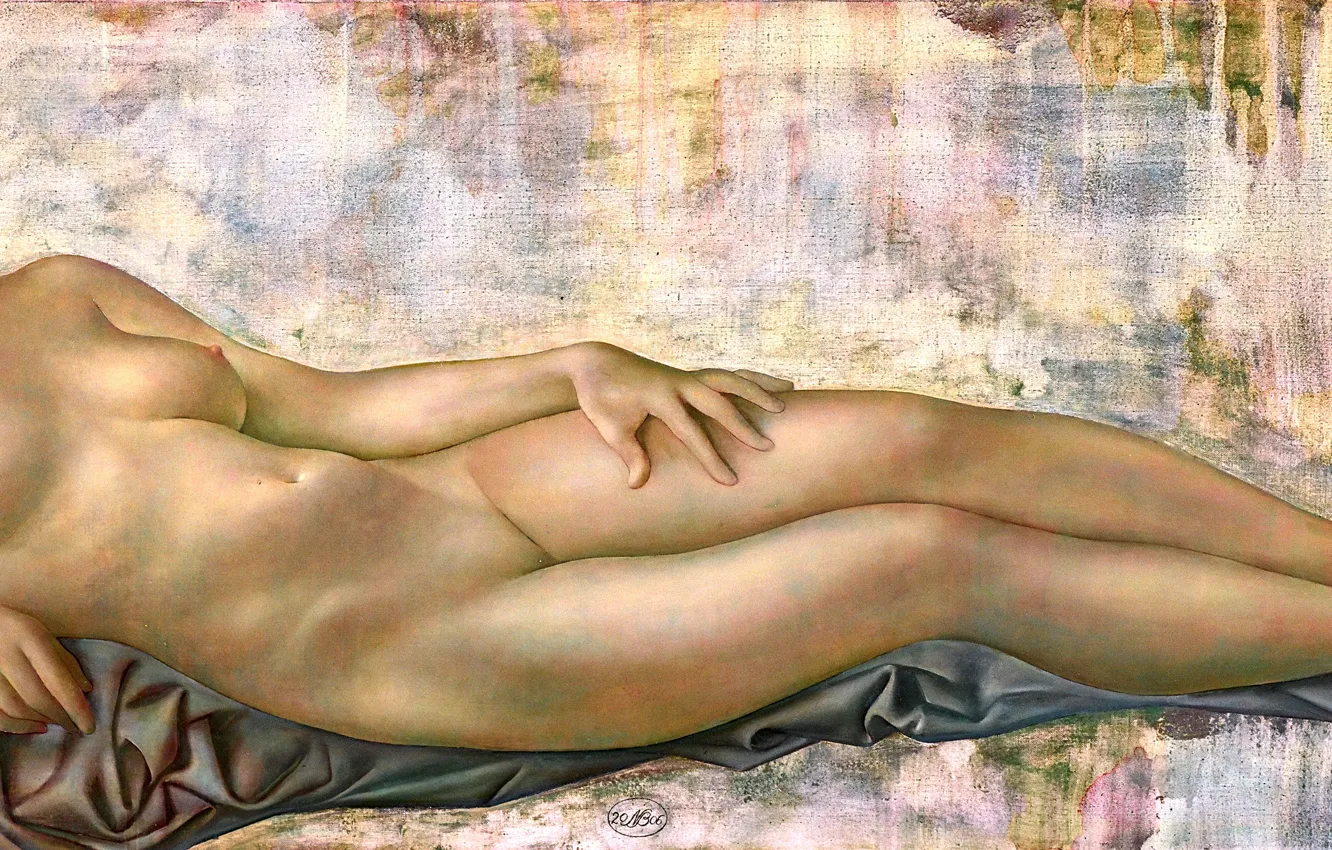 Фото обои грудь, женщина, блондинка, Венера, Фигуративная живопись, Normunds Braslins