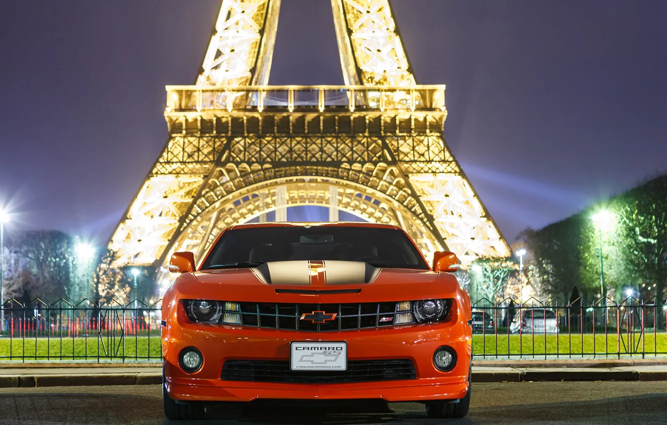 Фото обои Chevrolet, Camaro, Orange, 2012, Inferno