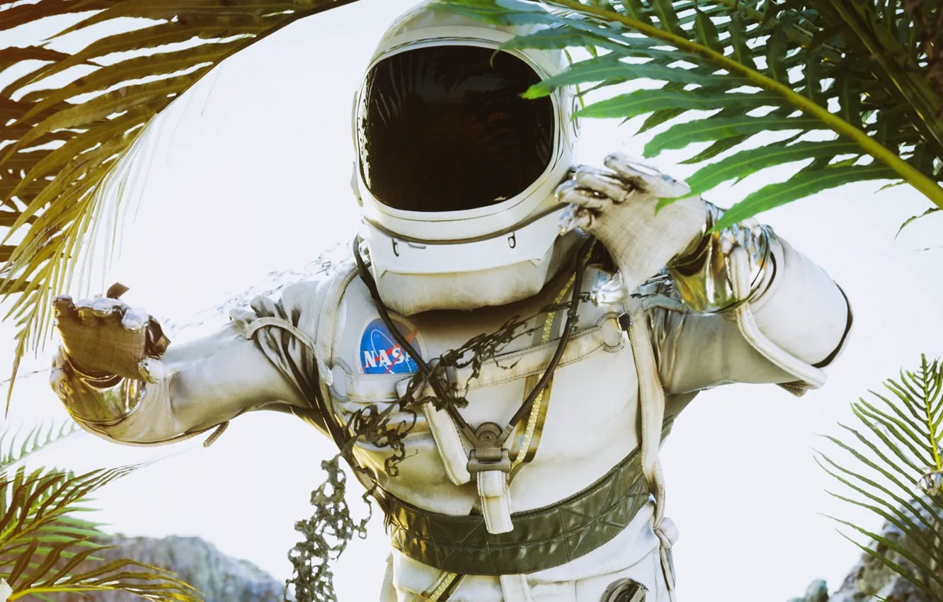 Фото обои обои, космонавт, скафандр, костюм, wallpaper, NASA, картинка, астронавт