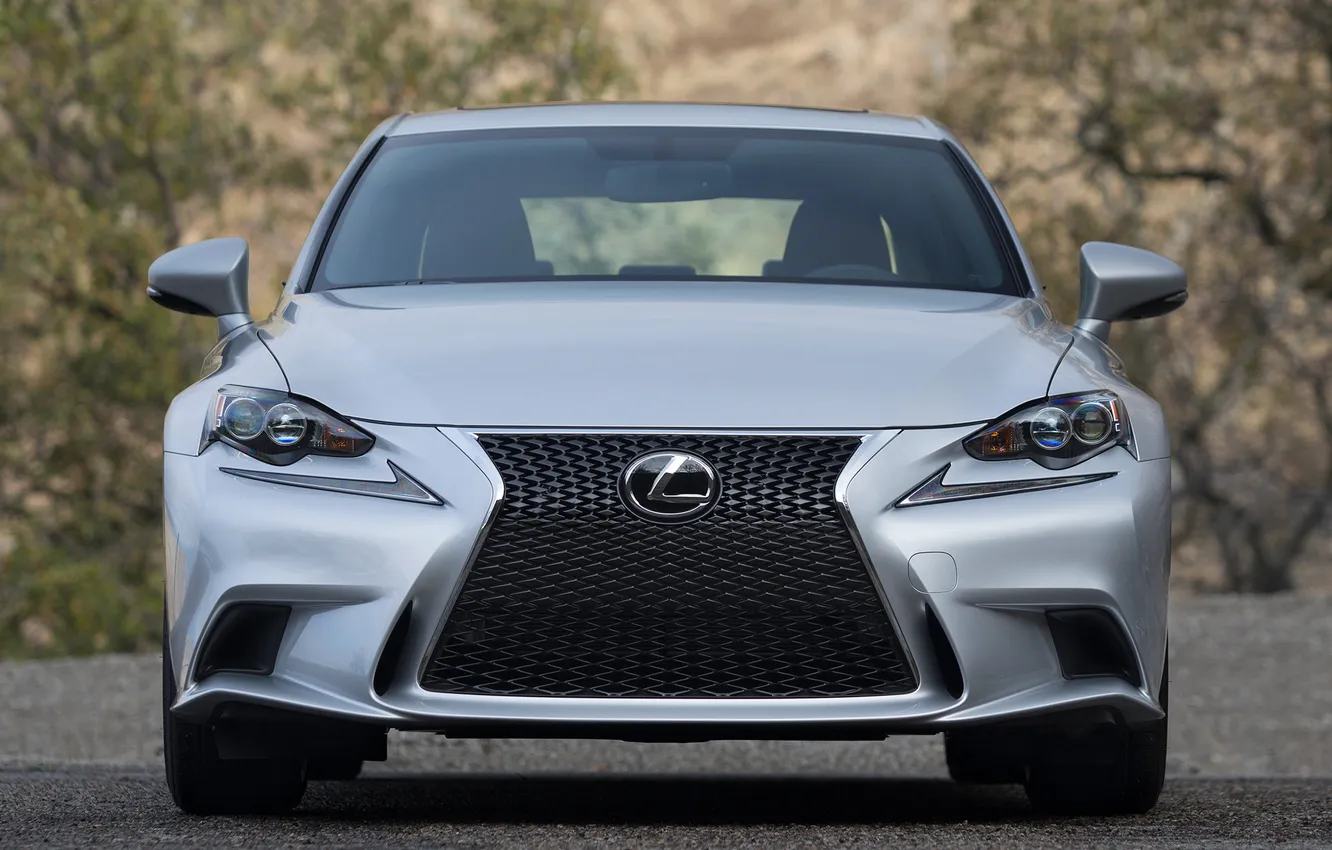 Фото обои машина, фары, Lexus, передок, IS 350, F-Sport