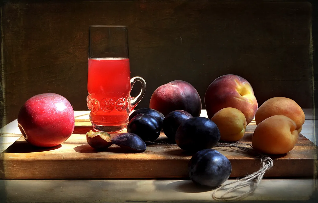 Фото обои лето, сок, напиток, фрукты, натюрморт, композиция