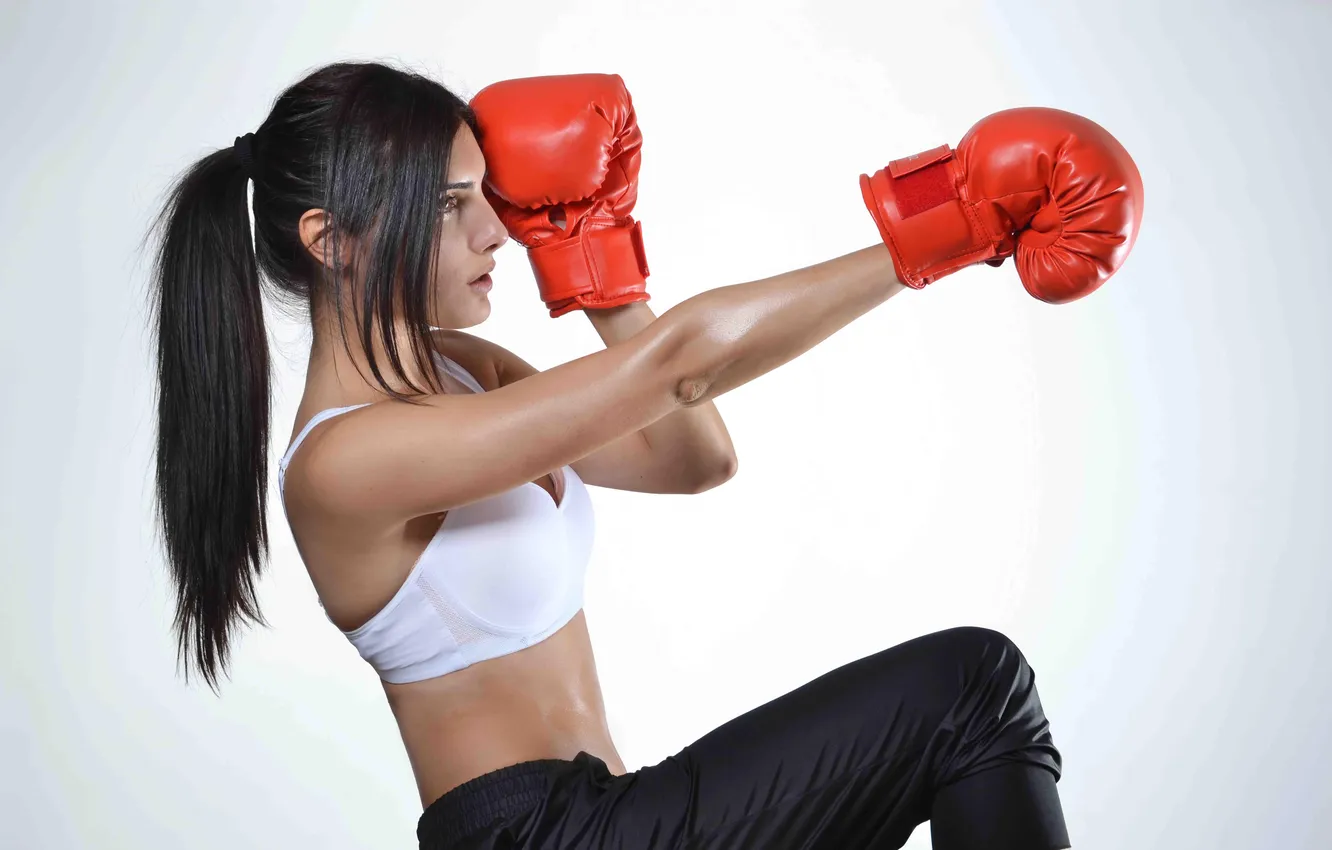 Фото обои girl, sports, martial arts