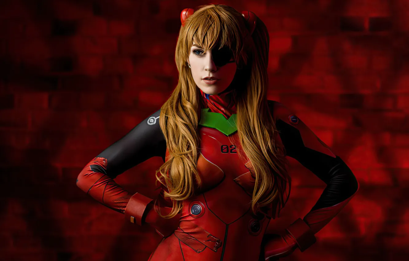 Фото обои girl, asuka, cosplay