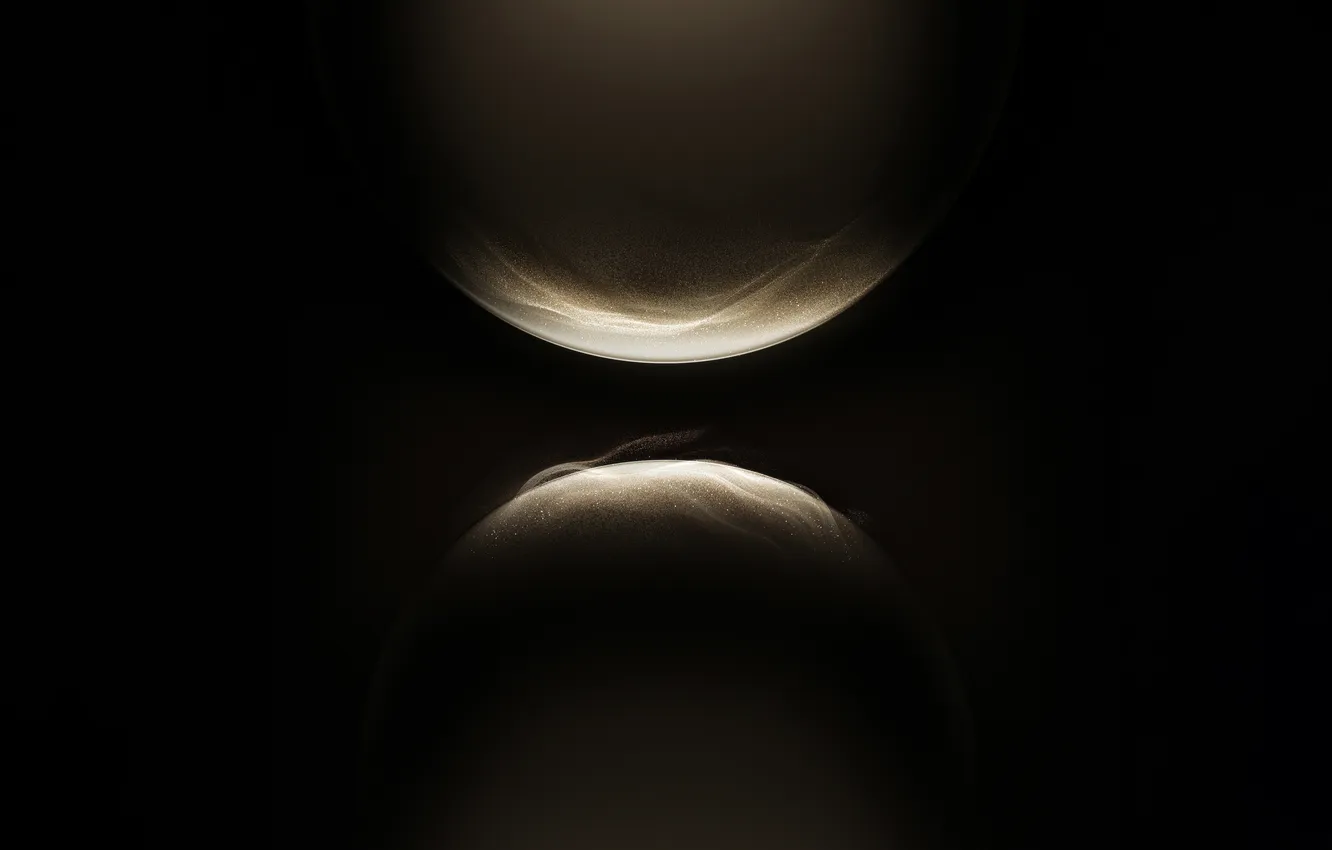 Фото обои abstract, particles, Huawei, Golden Glowing