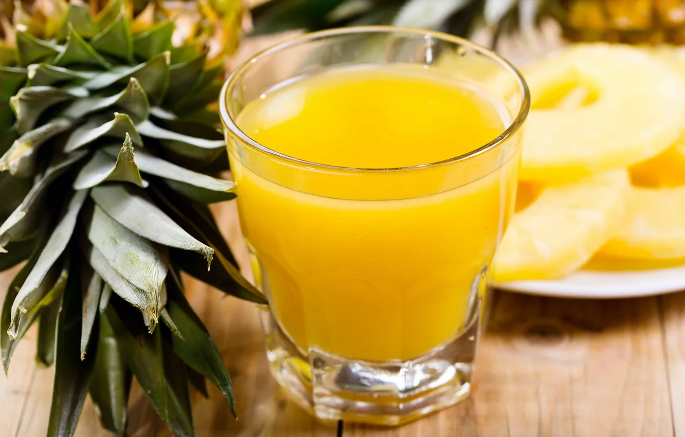 Фото обои фрукт, ананас, ананасовый сок