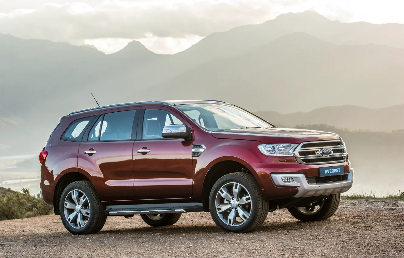 Фото обои Ford, внедорожник, Everest, Limited, 4WD, 2015, рамный