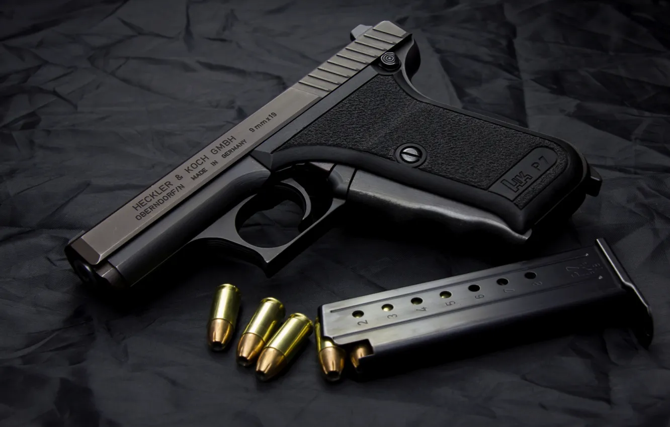 Фото обои оружие, немецкий пистолет, Heckler &ampamp; Koch