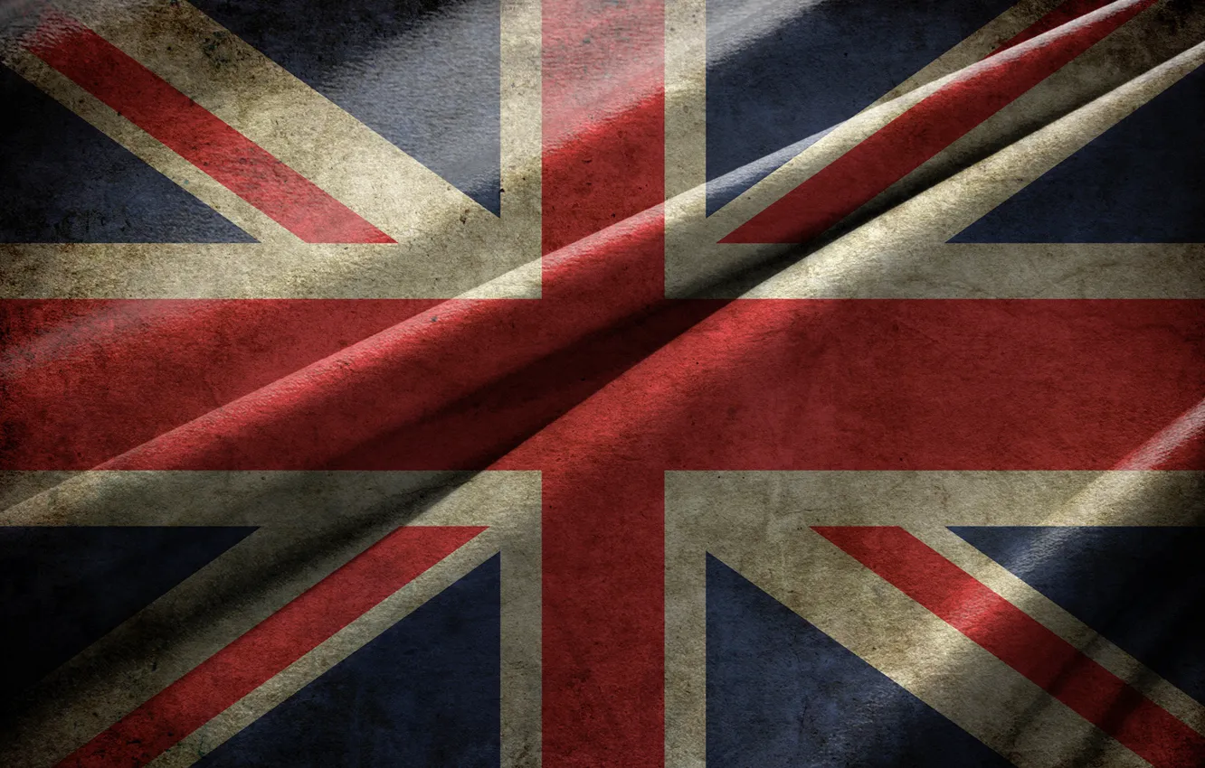 Фото обои флаг, Великобритания, Текстура, Union Jack