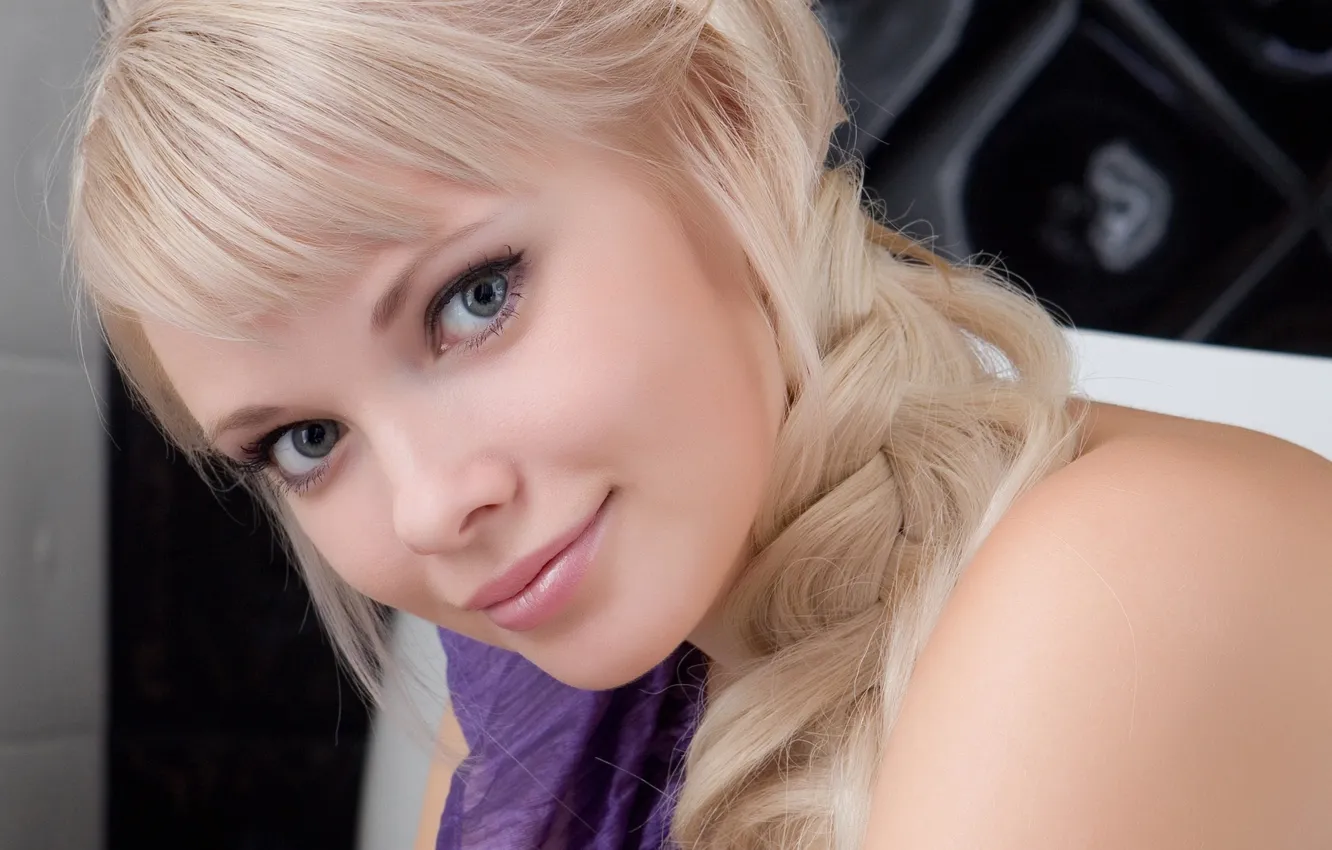 Фото обои eyes, smile, blue eyes, beautiful, model, blonde
