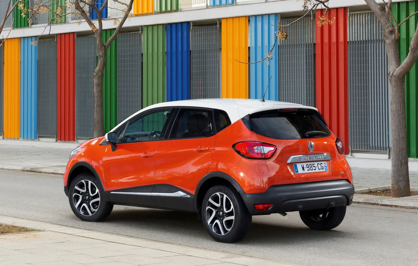 Фото обои car, машина, Renault, orange, рено, Captur