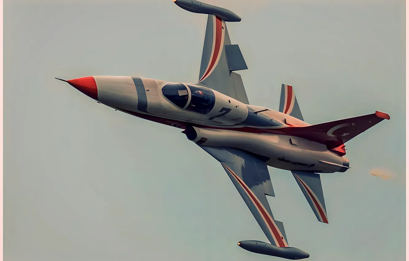 Фото обои Canadair, F-5, Turkish Stars, Freedom Fighter, NF-5