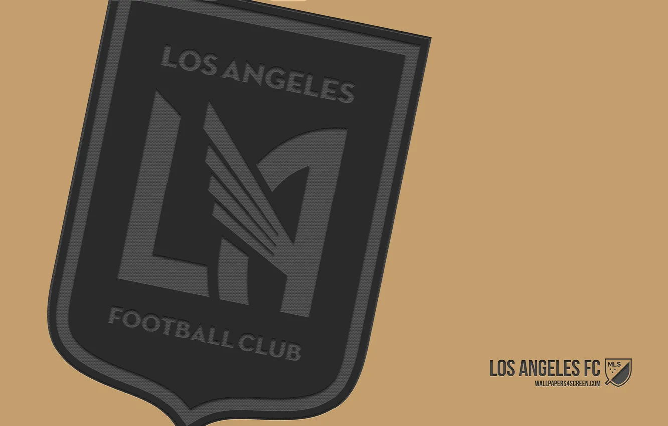 Фото обои Logo, Soccer, MLS, Badge, Crest, Los Angeles FC, LAFC