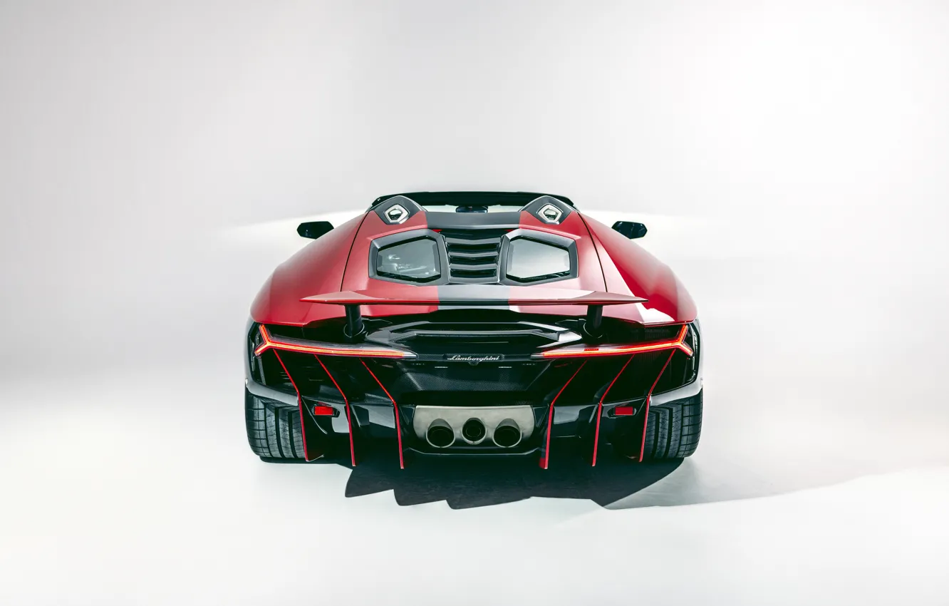 Фото обои Lamborghini, rear, Centenario, Lamborghini Centenario Roadster