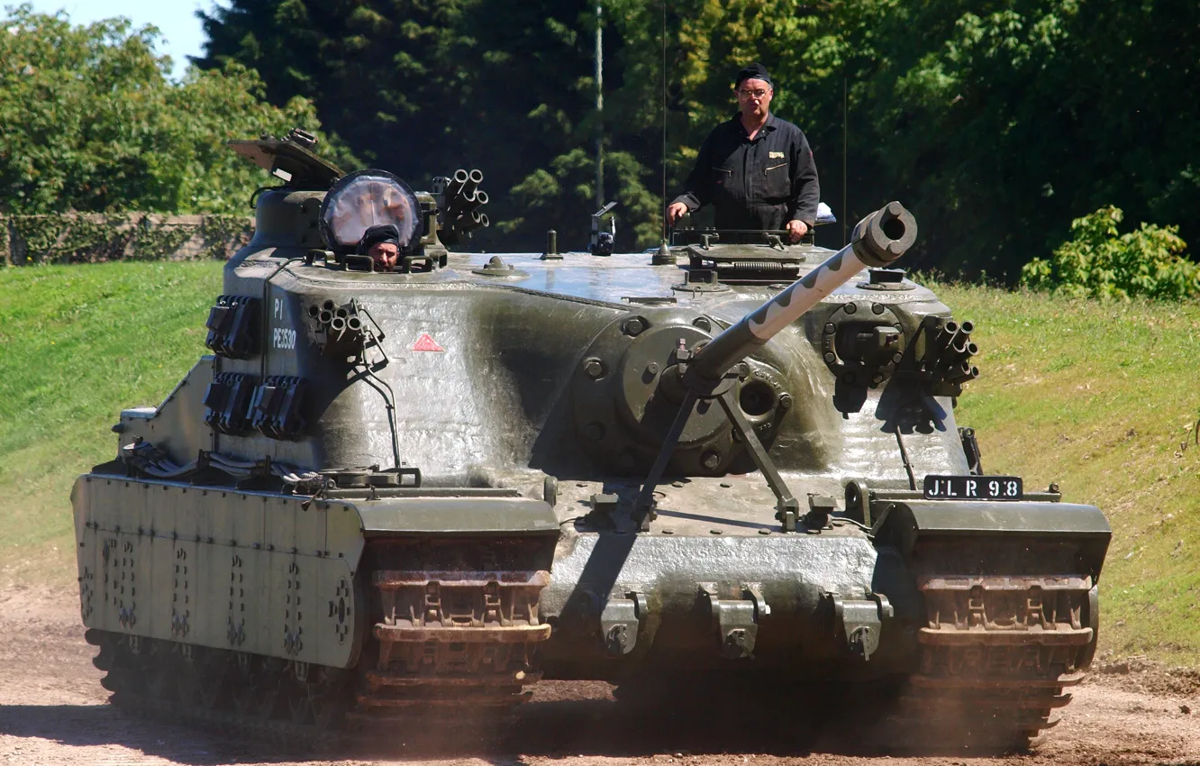 Фото обои танк, британский, штурмовой, Tortoise, (самоходная артиллерийская установка), сверхтяжёлый, (A39)