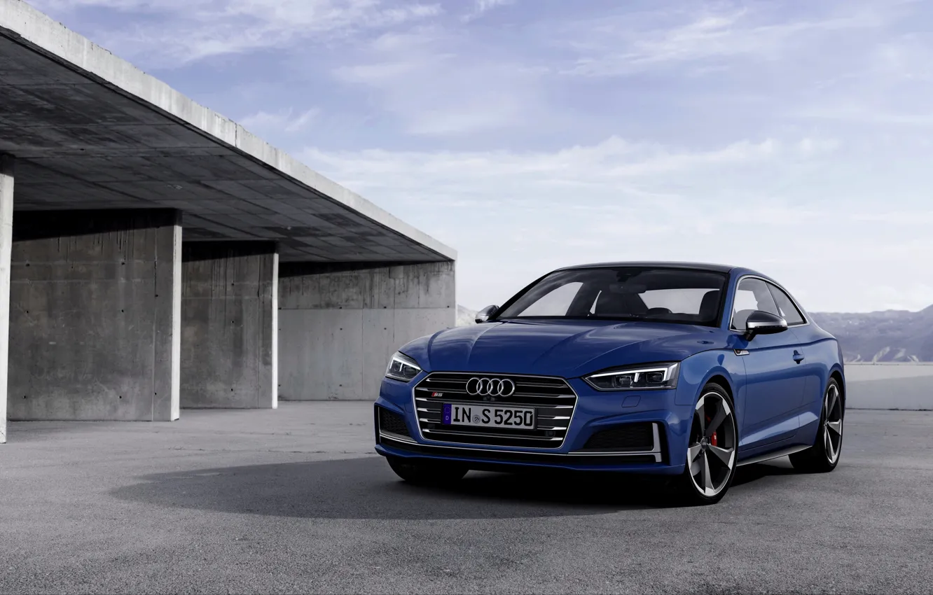 Фото обои небо, синий, Audi, купе, Audi A5, Coupe, Audi S5, 2019
