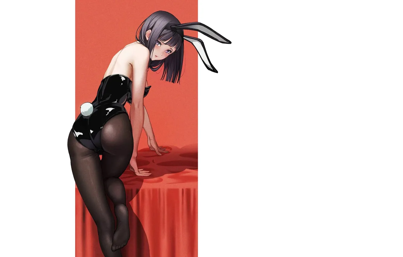Фото обои kawaii, girl, hot, sexy, ass, sexy girl, rabbit, anime