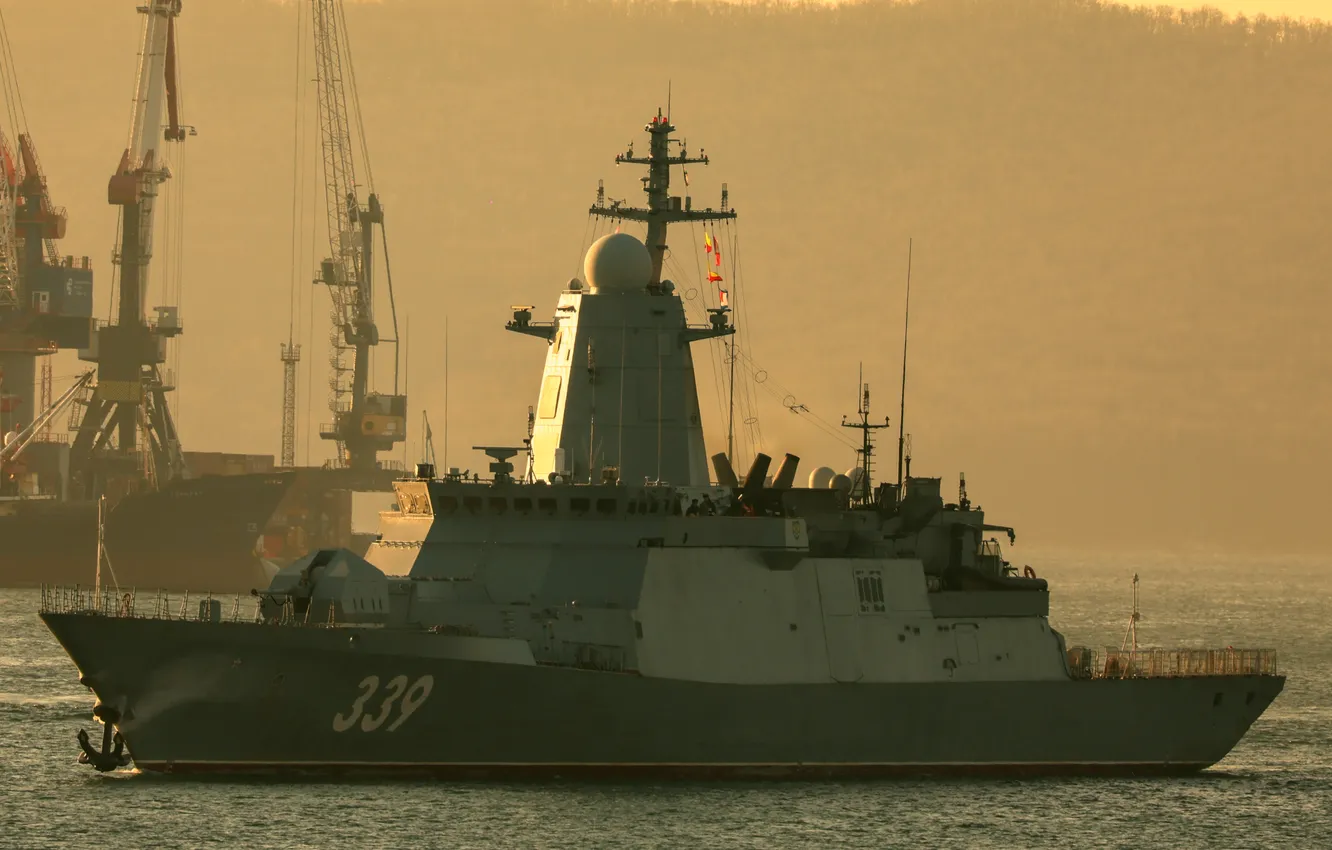 Фото обои корабль, корвет, сторожевой, проект 20380