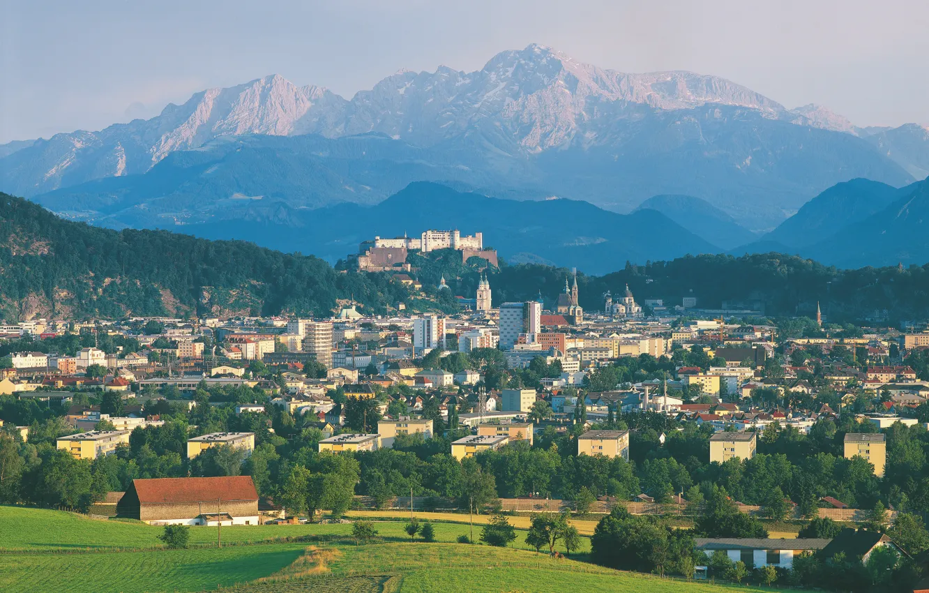 Фото обои город, Австрия, Zalcsburg