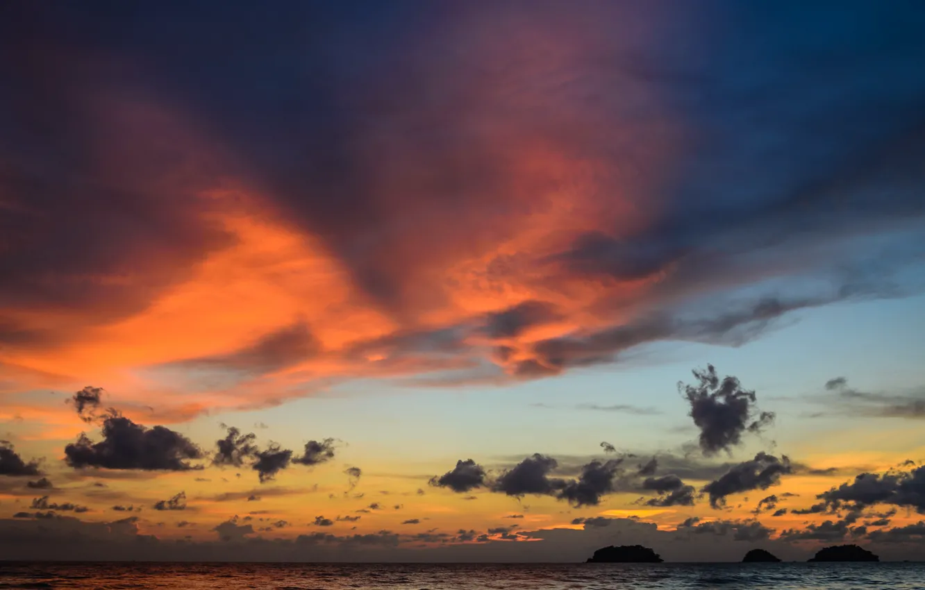 Фото обои пейзаж, океан, рассвет, Тайланд, Sa Kaeo