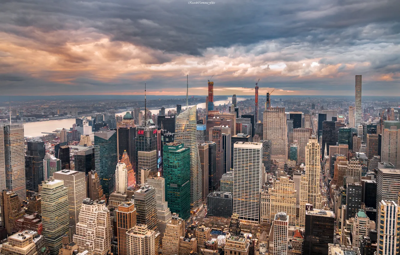 Фото обои Нью-Йорк, США, небоскрёбы