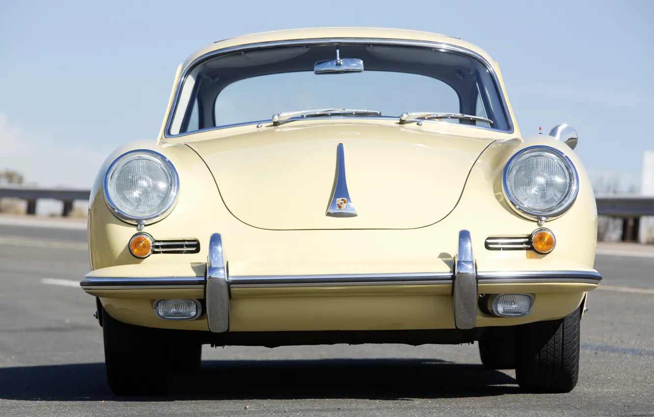 Фото обои Porsche, front, 1964, 356, Porsche 356 SC Coupe