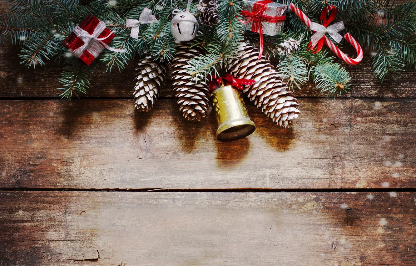 Фото обои Новый Год, Рождество, wood, merry christmas, decoration, fir tree