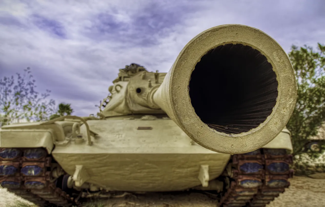 Фото обои HDR, дуло, танк, ствол, боевой, основной, M60A1