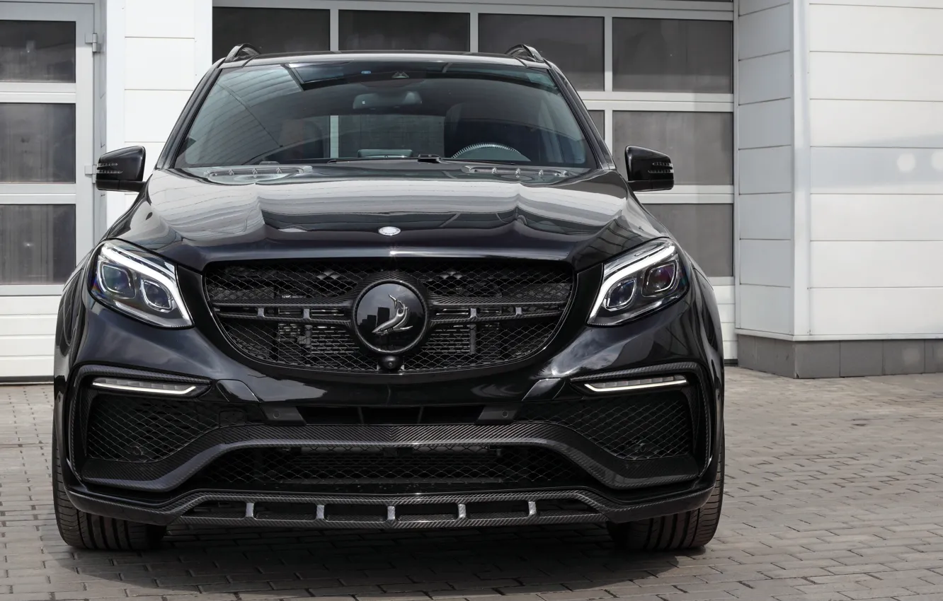 Фото обои Mercedes, Front, Black, Inferno, TopCar, GLE-Class