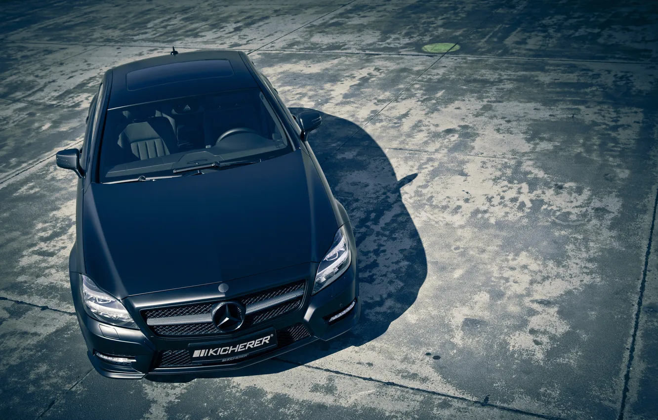 Фото обои тюнинг, mercedes, cls, black edition, kicherer