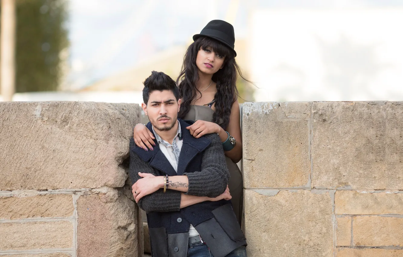 Фото обои девушка, парень, Fashion, Street Style, Morocco-Casablanca