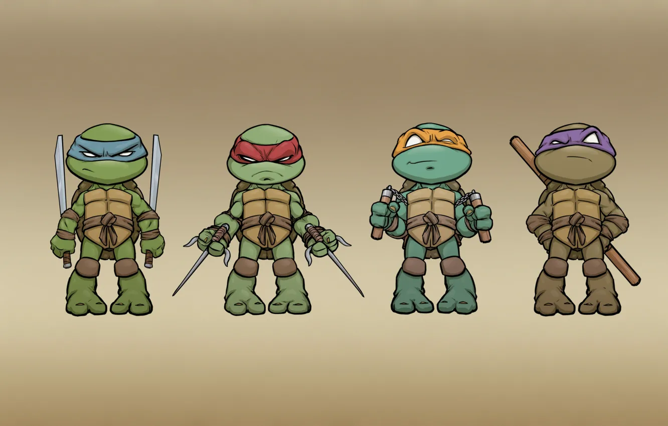 Фото обои минимализм, Черепашки-ниндзя, TMNT, Teenage Mutant Ninja Turtles, черепашки ниндзя