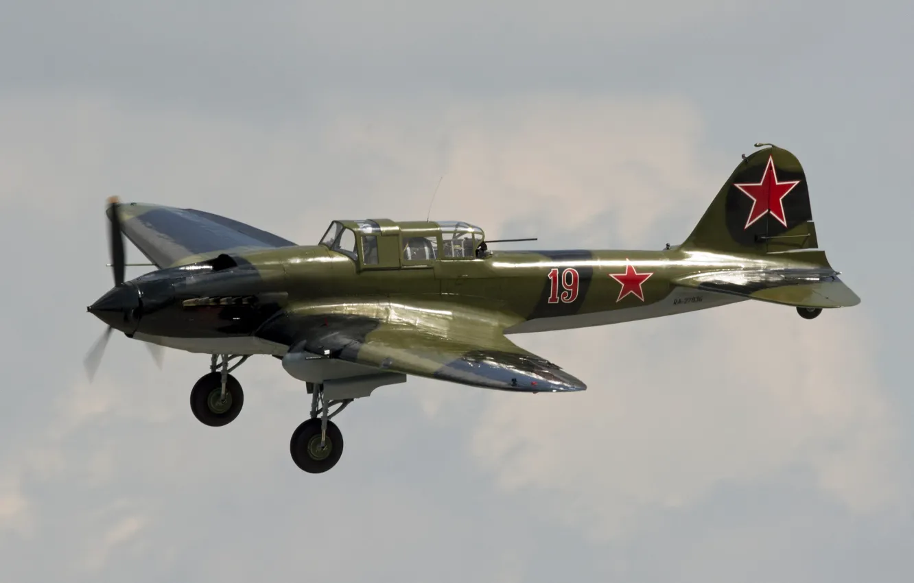 Фото обои Ил-2, Ilyushin Il-2 Sturmovik, советский штурмовик