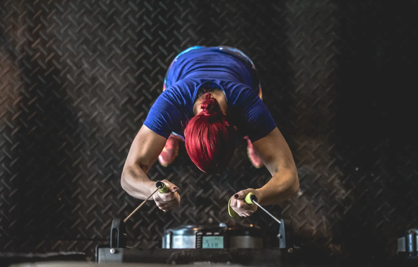 Фото обои redhead, pose, fitness, Training