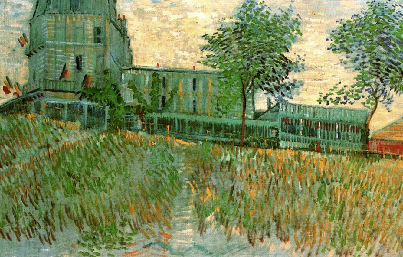 Фото обои Vincent van Gogh, de la Sirene at Asnieres, The Restaurant
