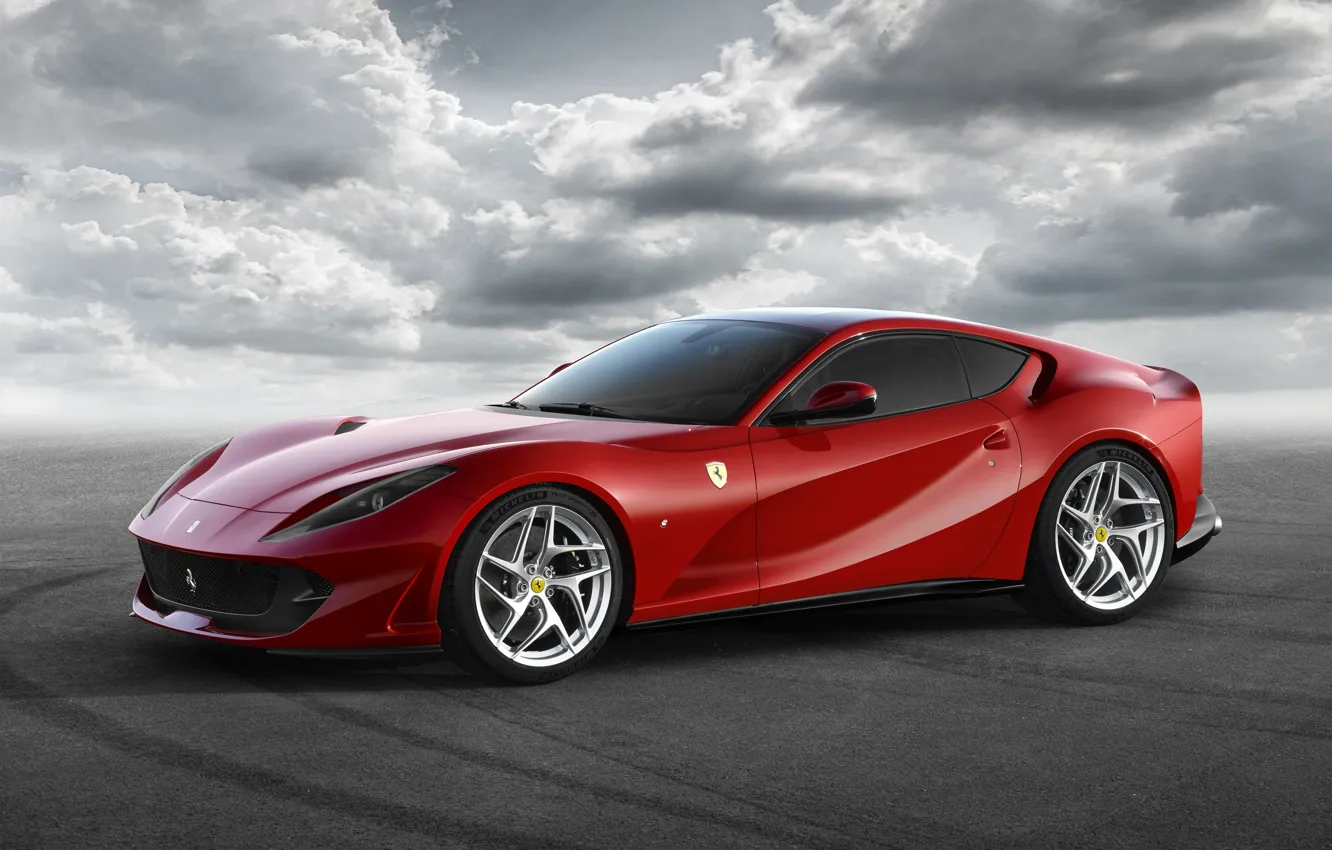 Фото обои фон, Ferrari, суперкар, феррари, Superfast, 812