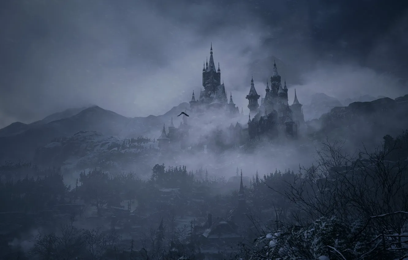 Фото обои Dark, Castle, RE Village