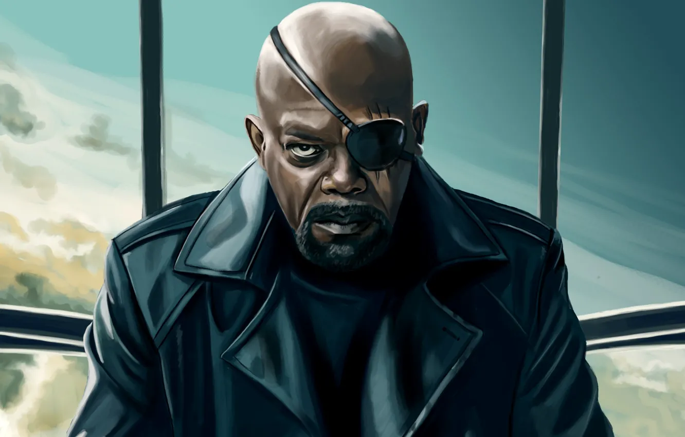 Фото обои agent, S.H.I.E.L.D, Fury, Nick Fury, Samuel L. Jackson