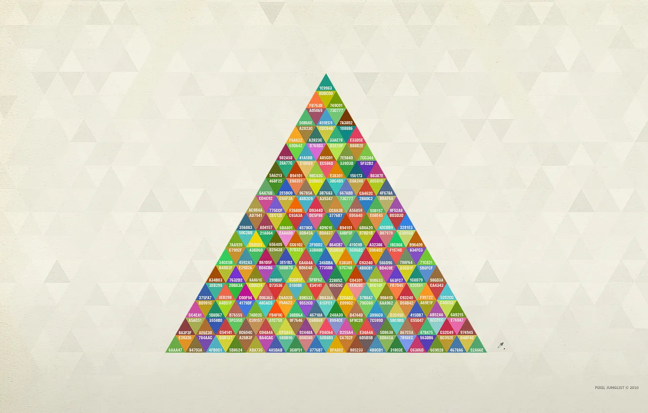 Фото обои цвета, дизайн, RGB, треугольник, pixel junglist