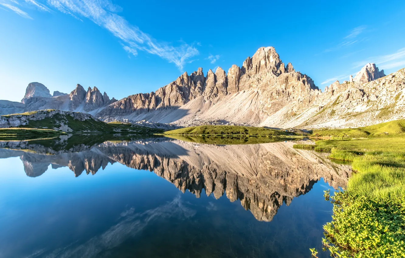 Фото обои лето, горы, Доломитовые Альпы, Dolomite Alps